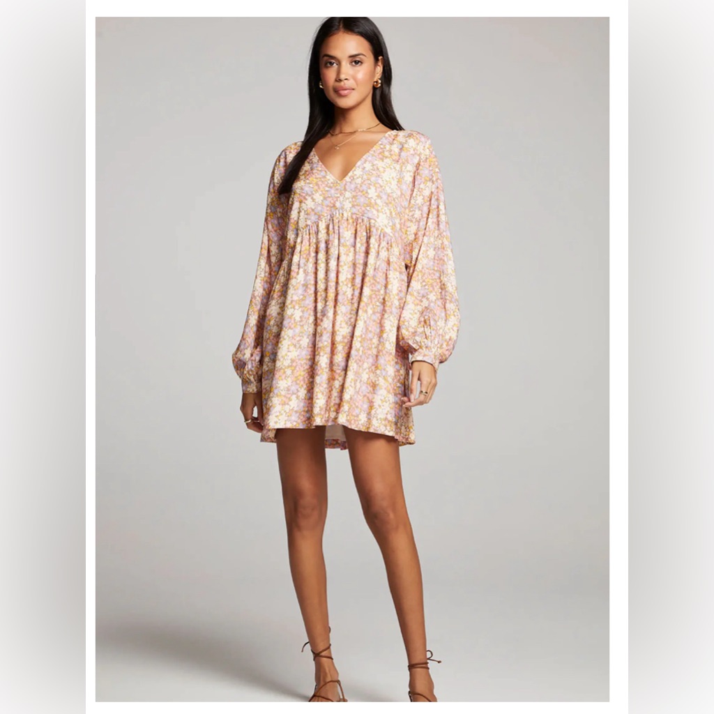 Saltwater Luxe Pink Floral Mini Dress